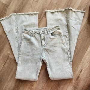 Altar'd State Bellbottoms Size Large Light Sage Green Color